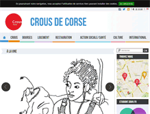 Tablet Screenshot of crous-corse.fr